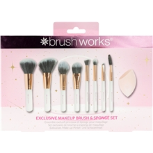 Brushworks Exclusive Makeup Brush & Sponge Set 1 set