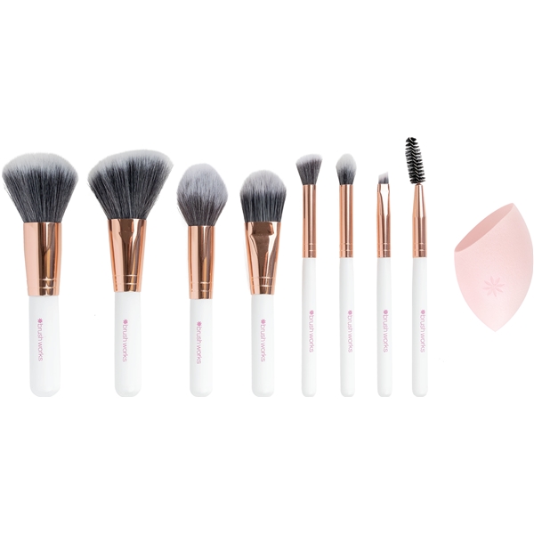 Brushworks Exclusive Makeup Brush & Sponge Set (Picture 4 of 4)