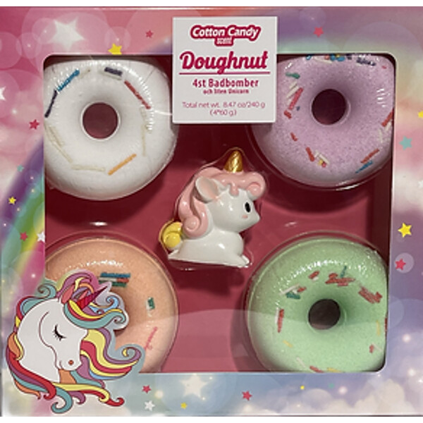 Unicorn Doughnut Bath Bomb Set