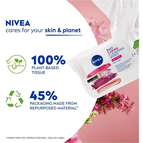 Nivea 3 in 1 Caring Cleansing Wipes (Picture 3 of 6)