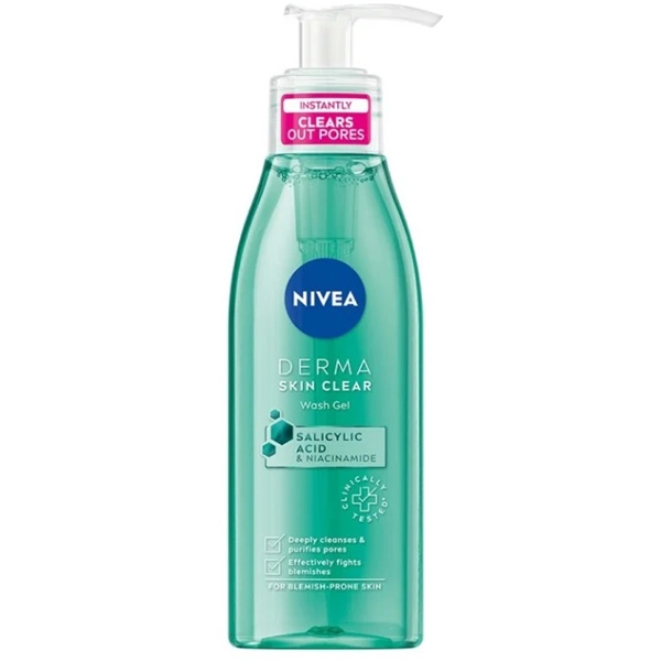 Nivea Derma Skin Clear Wash Gel (Picture 1 of 6)