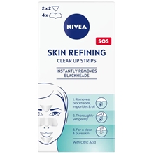 6 each/packet - Nivea SOS Skin Refining Clear Up Strips