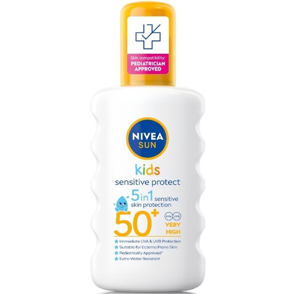 Nivea Sun Kids Sensitive Protect Spray SPF50+ (Picture 1 of 5)