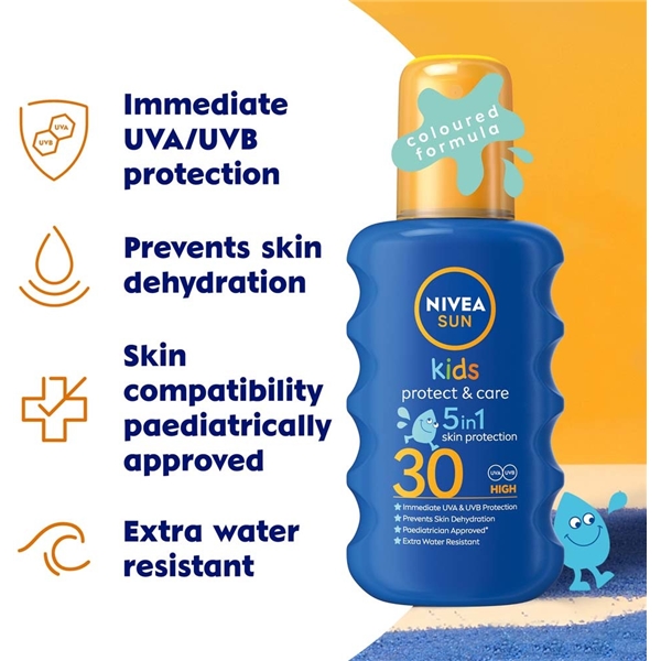 Nivea Sun Protect & Moisture Kids Spray SPF30 (Picture 3 of 5)