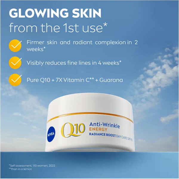 Nivea Q10 Energy Radiance Boost Day Cream SPF15 (Picture 3 of 8)