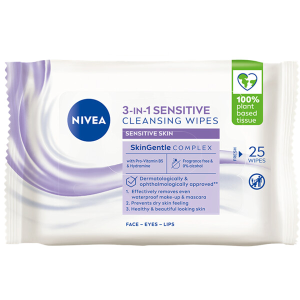 Nivea 3 in 1 Sensitive Cleansing Wipes (Picture 1 of 6)