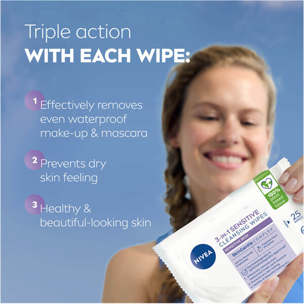 Nivea 3 in 1 Sensitive Cleansing Wipes (Picture 3 of 6)