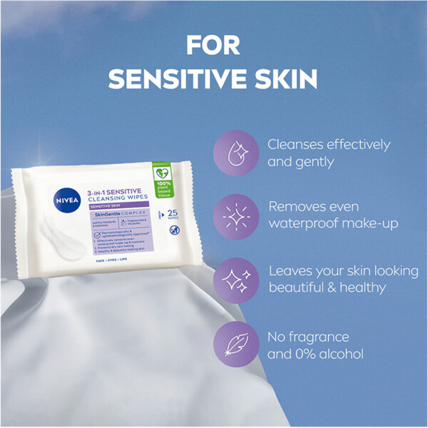 Nivea 3 in 1 Sensitive Cleansing Wipes (Picture 6 of 6)