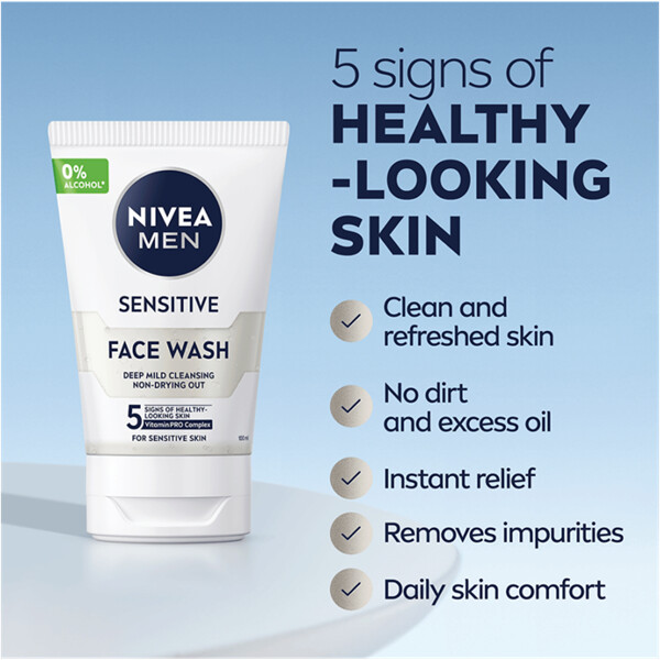 Nivea Men Sensitive Face Wash (Picture 2 of 8)