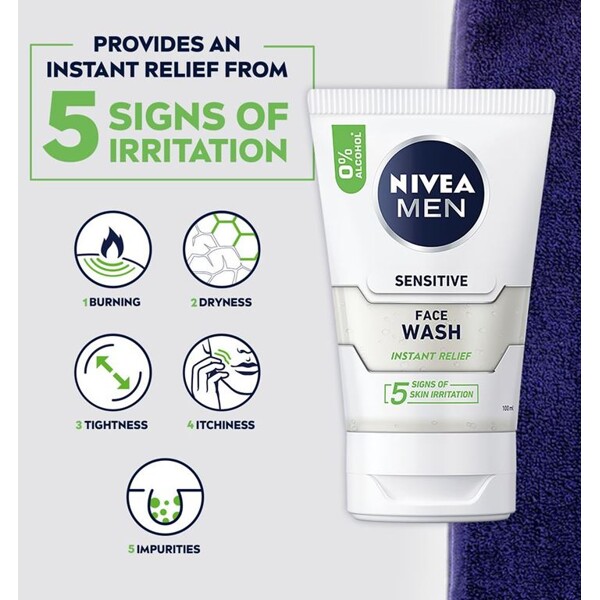 Nivea Men Sensitive Face Wash (Picture 3 of 8)