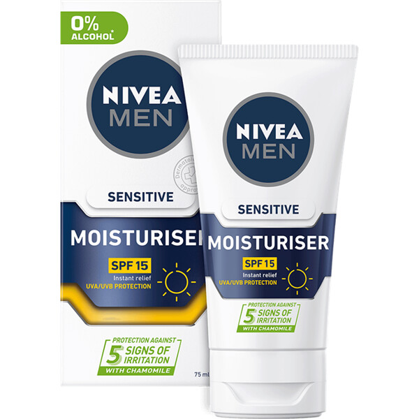 Nivea Men Sensitive Face Moisturiser SPF15 (Picture 1 of 8)