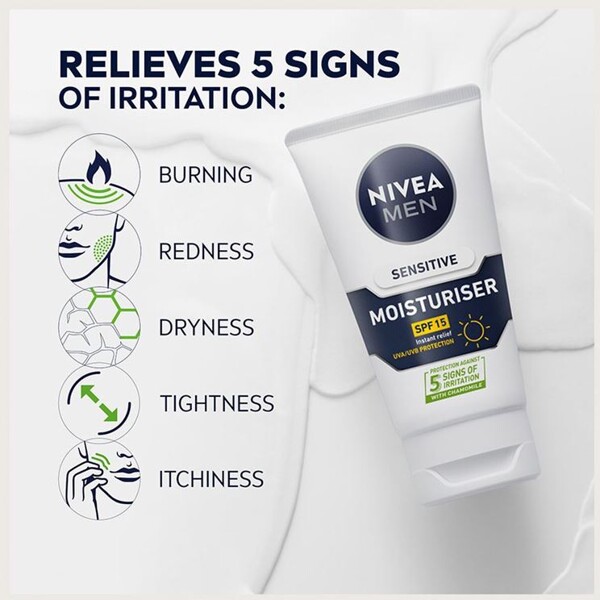 Nivea Men Sensitive Face Moisturiser SPF15 (Picture 4 of 8)