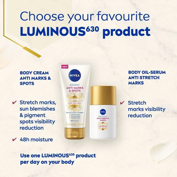 Nivea Luminous630 Anti Stretch Marks Body Oil (Picture 8 of 8)