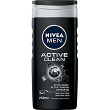 Nivea Men Active Clean Shower Gel - 3 in 1 250 ml