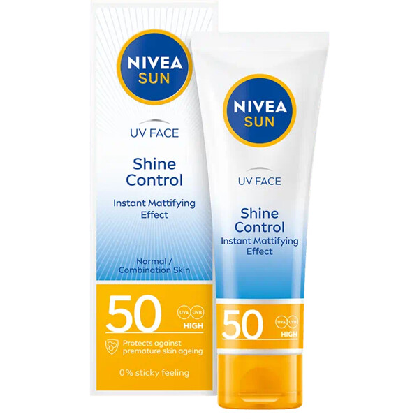 Nivea Sun UV Face Shine Control Cream Spf 50 (Picture 1 of 2)