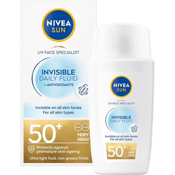 Nivea Sun UV Invisible Daily Fluid Spf 50+ (Picture 1 of 2)